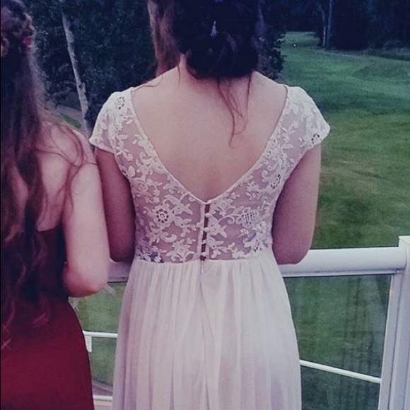 Floor Length Prom / Wedding Lace & Tulle Dress - Picture 3 of 5